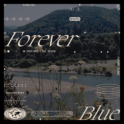 Forever Blue 3d all animation branding bruh design graphic design hot idc idk illustration logo motion graphics ui