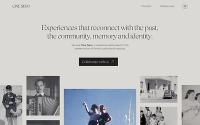 Vintage Landing Page daily ui design landing page ui uiux vintage web design