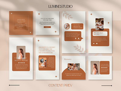 Cream Engagement Instagram Template aesthetic design graphic design instagram marketing post sosial media story