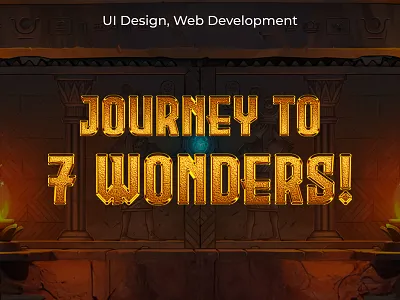 7 Wonders Website UI 3d 3d max artwork autodesk 3ds max blender 3d corona renderer digital art digital illustration figma ill illustration metaverse unity 3d user experience user interface vray web design website website design