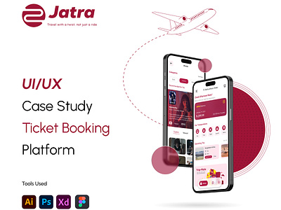 Jatra (Ticket Booking App ) - UIUX Case Study air ticketing bus ticketing buy ticket case study ticket booking app ticket buying ticketing app train ticketing ui ui design uiux uiux ticket