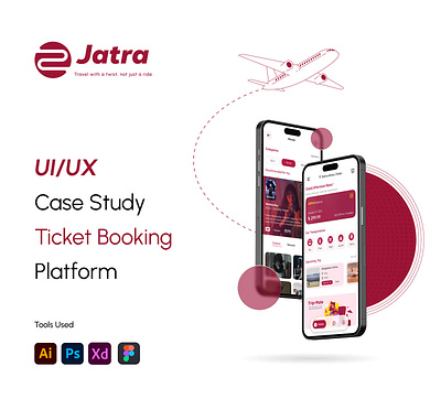 Jatra (Ticket Booking App ) - UIUX Case Study air ticketing bus ticketing buy ticket case study ticket booking app ticket buying ticketing app train ticketing ui ui design uiux uiux ticket
