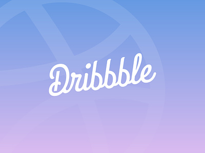 Dribbble logo Idea branding dribbble identity lettering logo logotype script typography wordmark