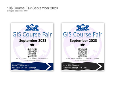 10$ Course Fair September 2023 graphic design