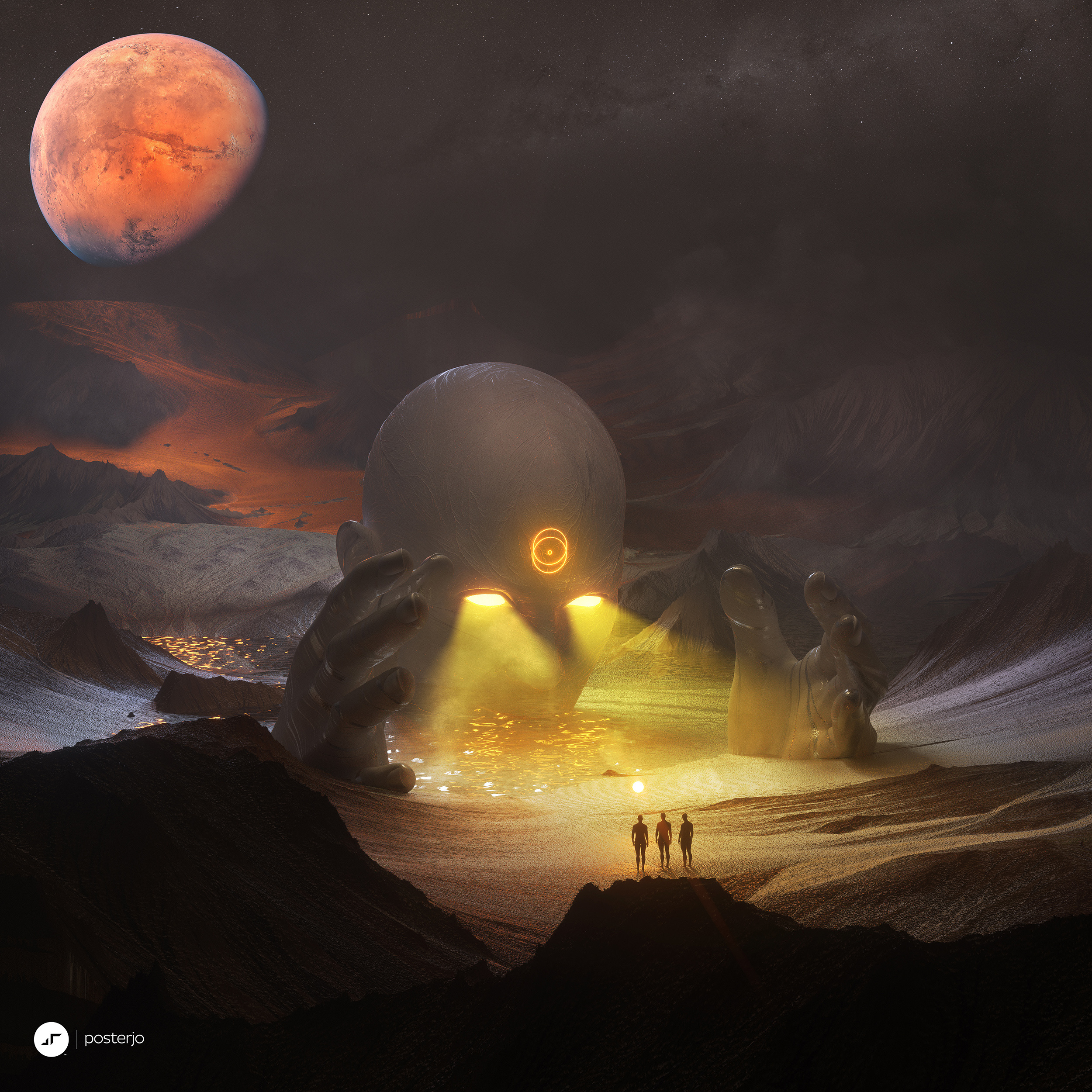newgen posterjo #169 3d alien blender cinema4d joan sterjo joansterjo landscape magic octane planetary posterjo