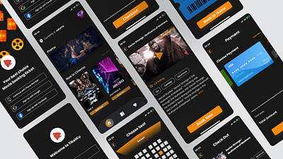 TiketKu App booking booking cinema cinema design figma ticket ui ux