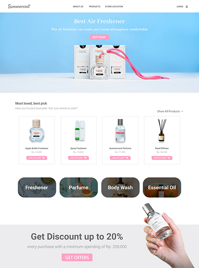 Freshener Web Design branding graphic design ui ux website