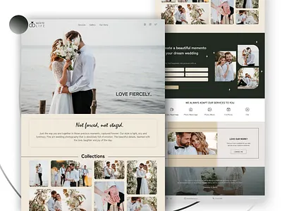 Wedding Photography Landing Page design experience illustration interface landing page photography ui ux web design website wedding