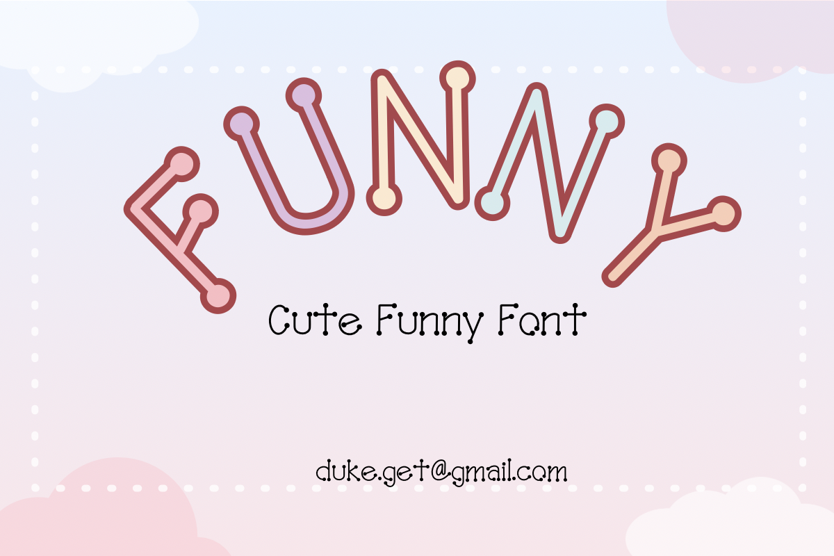 Funny Font design font fonts funny font