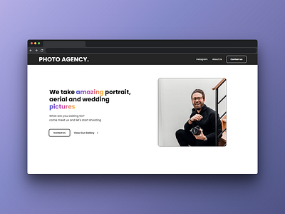 Photo agency webdesign webflow website