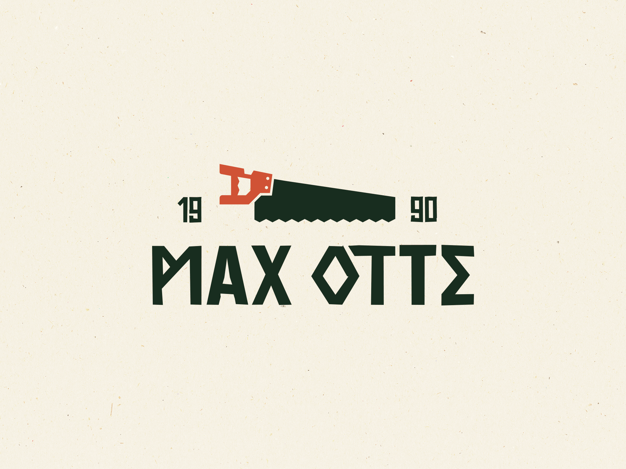 Max Otte Craftsman branding business card clean craft graphic design logo typography