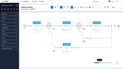 Robotic Process Automation - Process Invoice Screen design product ui ui ux web