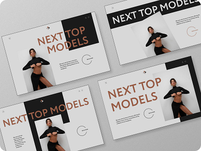 Design concept for a modeling agency app branding design graphic design illustration logo typography ui ux vector