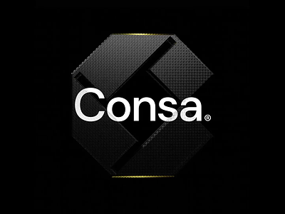 Consa®️ 3d brand branding c letter carbon design futuristic icon logo logodesign minimal smart logo sportwear tech