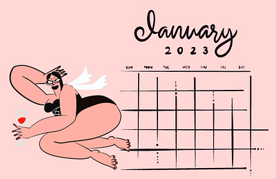 Calendar Chuckles branding graphic design