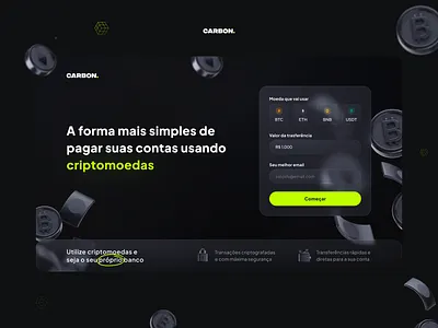 CarbonFinance • MVP aesthetic app crypto cryptoapp cryptocurrency design ui userexperience userinterface ux