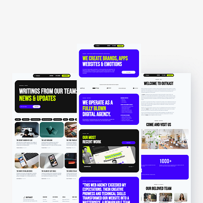 Introducing - Outkast agency astro astrojs blog blue clean landing studio tailwind tailwind css template theme