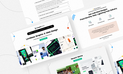 Landing Page Design - Graphic Prof agency clean elementor figma landing page ui uiux web design website website design website ui