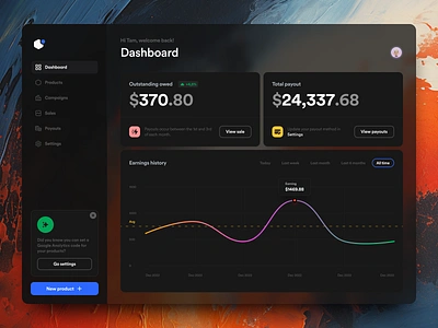 UI8 Author Dashboard design graphic design ui ux