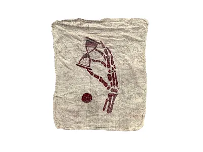 Hand of Fate bold cloth death fate hand hand drawn hourglass illustration logo rag retro sand skeleton vintage