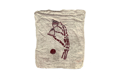 Hand of Fate bold cloth death fate hand hand drawn hourglass illustration logo rag retro sand skeleton vintage