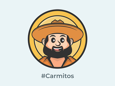 Mr. Carmitos 👀 branding cartoon design graphic design illustration logo mascot mascot character vector