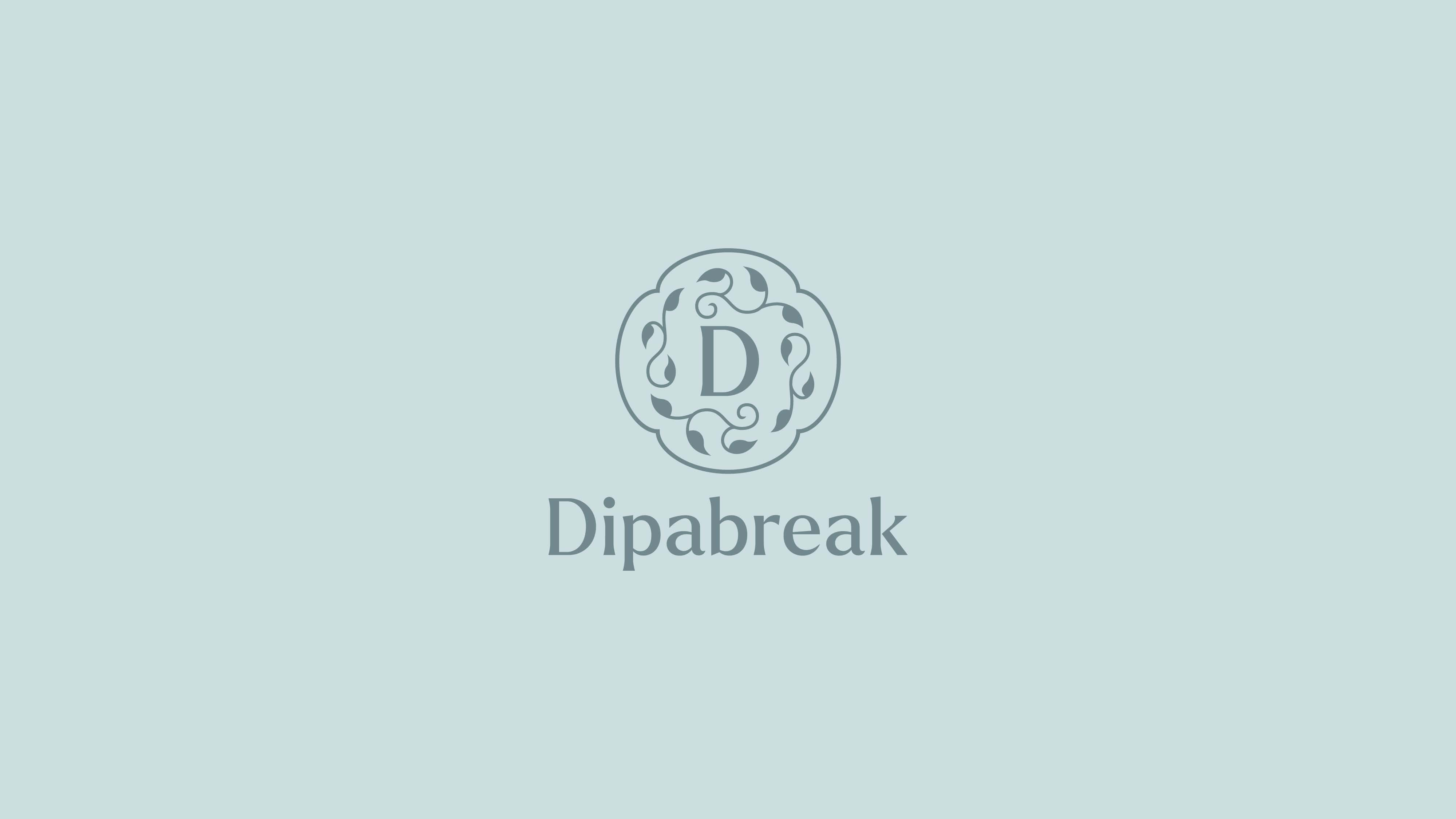 Dipabreak | Specialty tea Logo branding cafe coffee dipabreak green ksa leaf logo riyadh shop tea