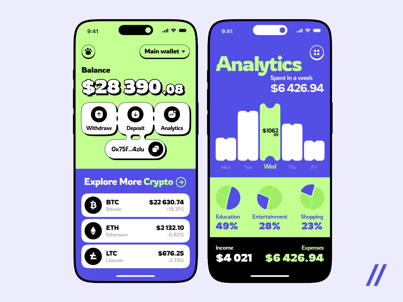 A Cryptocurrency Wallet Mobile iOS App by Purrweb UI/UX Agency on Dribbble