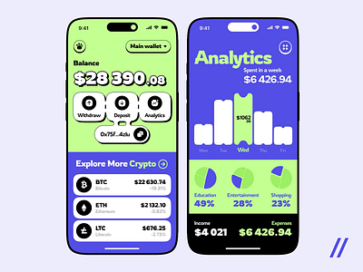 A Cryptocurrency Wallet Mobile iOS App 3d analytics android animation app dashboards design finance finance app fintech ios mobile mobile app mobile ui motion design motion graphics ui ux