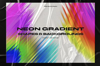 Neon Gradient Shapes & Backgrounds abstract abstraction background branding design geometric gradient graphic design illustrations packaging design poster design print design product design shapes social media design textile design