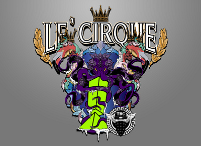Tshirt Design for Le'cirque Brand digital art graphics tshirt design