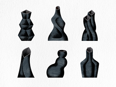 Vases graphic design illustration
