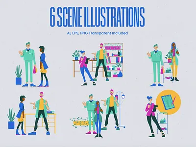 Medical Flat Characters branding characters cover design design doctor flat flat design flat illustrations graphic design hospital illustrations medical packaging design people poster design print design product design social media design textile design webdesign