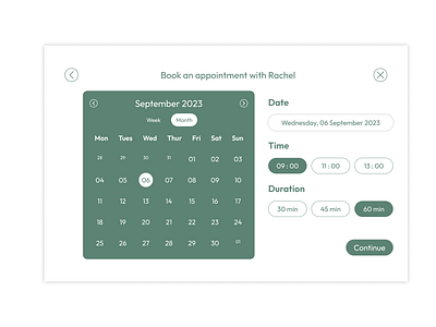 Daily UI Challenge - D5 - An appointment for music trainer appointment page booking mentor booking trainer calender page calender view daily ui daily ui challnge day 05 design rent mentor ui uidesign