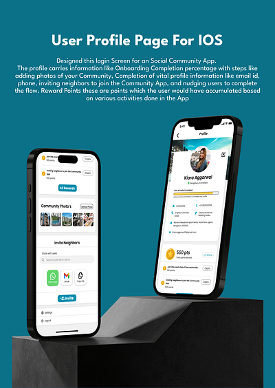 Profile Page UI For IOS iosapp iosdesigning profilepage ui uidesigner uiux