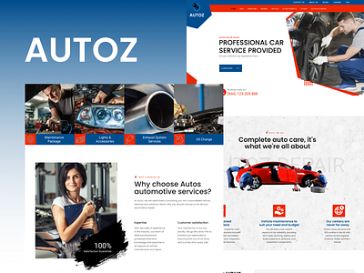 Car Service Design branding design figma graphic design illustration logo typography ui ux vector