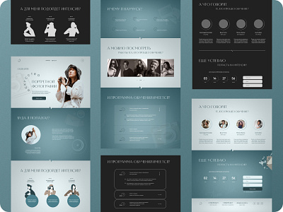 Landing page for the photographer / 05 app branding design graphic design illustration logo typography ui ux vector