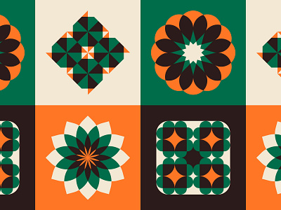 Colour & geometry colour design geometric illustration minimal pattern shapes vector