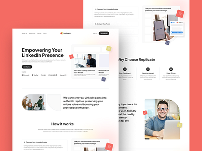 Replicate Landing Page branding design graphic design landing page ui ux website