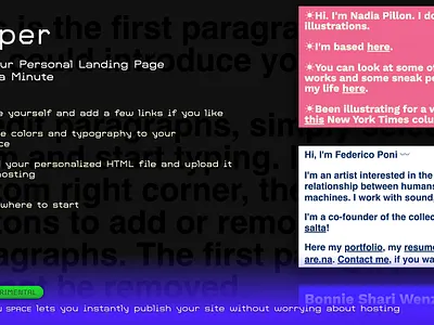 temper ɪɴ sᴘᴀᴄᴇ announcement gui interface design note pill site builder ui ui design ux web app web design