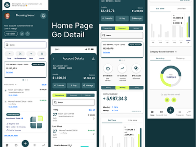 Banking App / Home Page app bank app banking card creative ui design finance fintech home page ios app minimal mobile money money transfer payment personal finance saving transaction wallet
