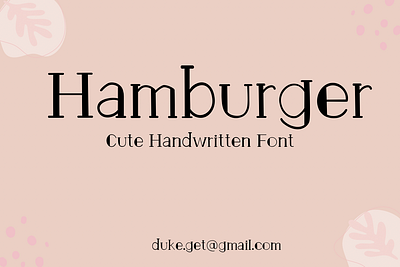 Hamberger Font font fonts san serif type