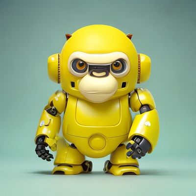 Cranky volt 3d character characters cute illustration robot ui
