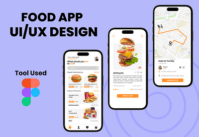 Food Delivery Mobile App Design app branding design ui ux