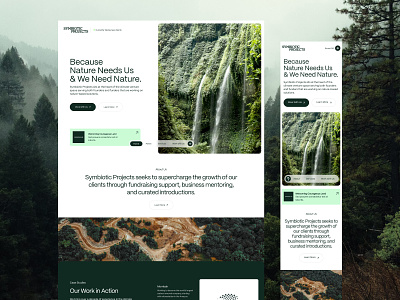 Symbiotic Projects | Website angel investor climate venture fundraising header homepage investment fund nature ui ux web design website website design