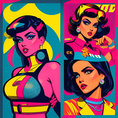 Retro fashion branding graphic design illustration