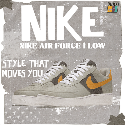 Retro Nike Flyer advertisement design flyer graphic design nike photoshop poster social media