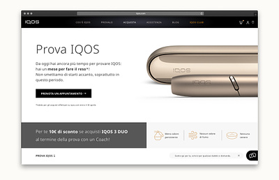 IQOS Homepage proposal ui ux visual design web design