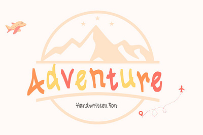 Adventure Simple Font>>https://creativemarket.com/Ruddean2109 craft font design display font font font design graphic design handwriting handwritten font sans serif font simple font typography