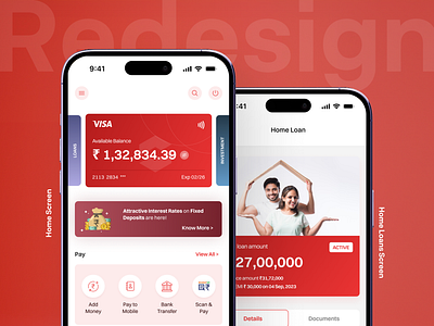Redesign Banking Mobile App bank bankingapp design mobiledesign mobileui newstyle trending ui uidesign uiux uxui viral